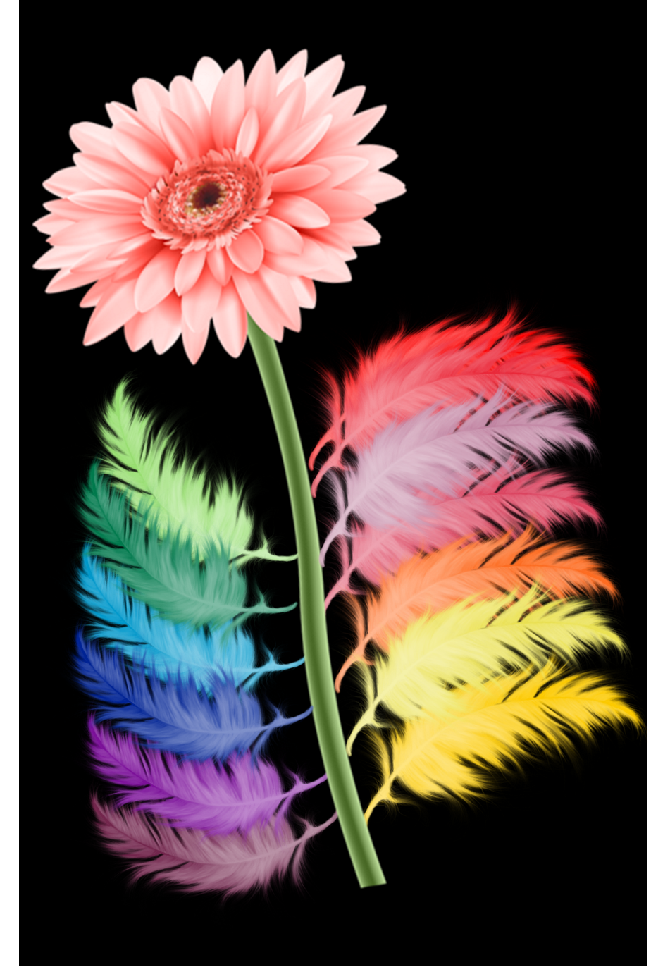 Feathering Flowers